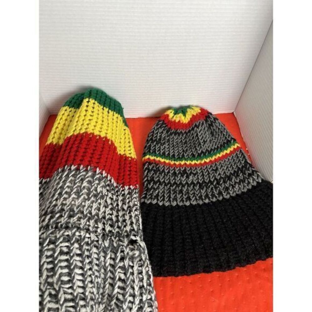 2- Nice Jamaican‎ Handmade,  Beanie, Good For Extremely Long Dreads